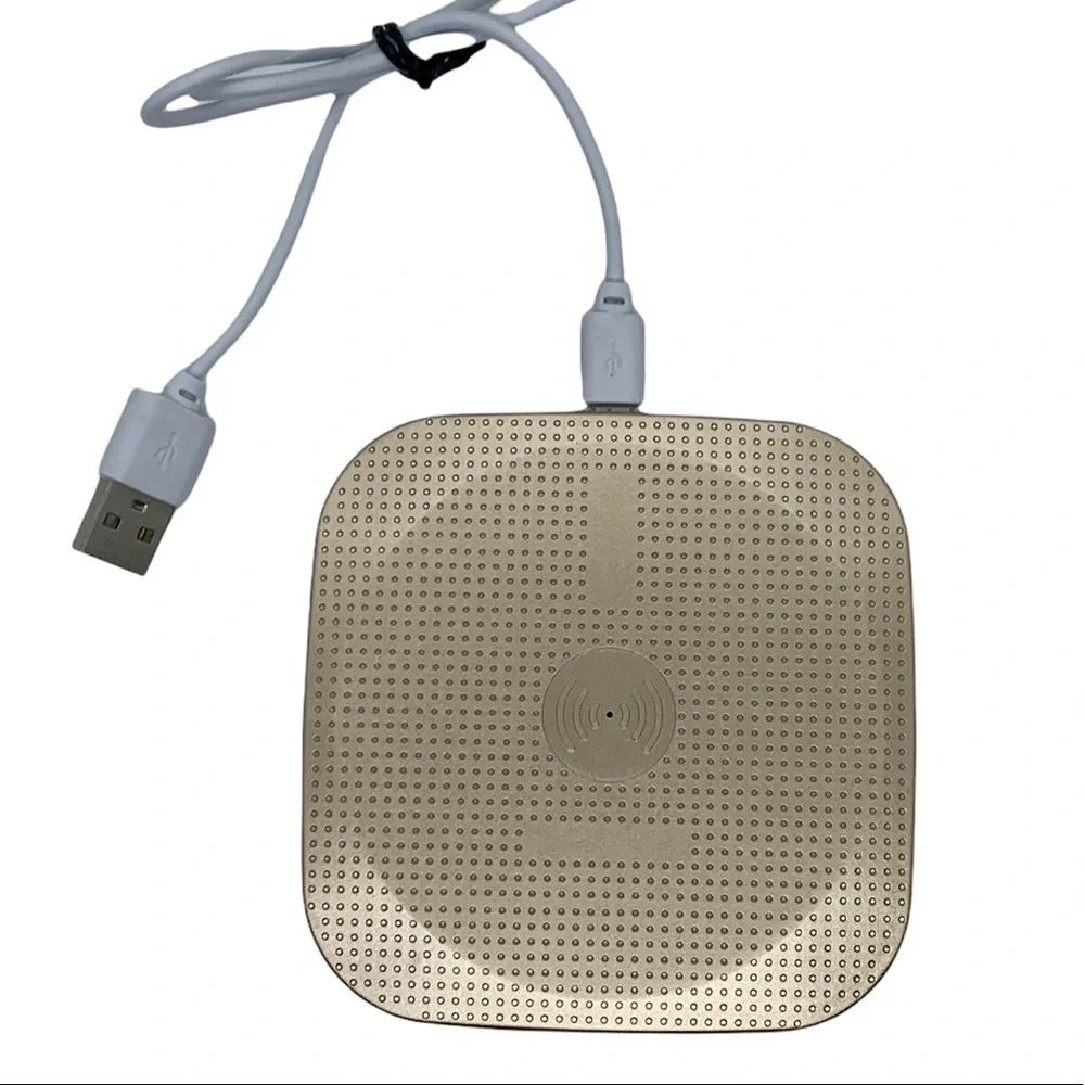 Gold wireless charger with cord